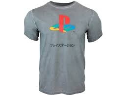 Officially Licensed PlayStation - PlayStation T-Shirt - Grey - Small